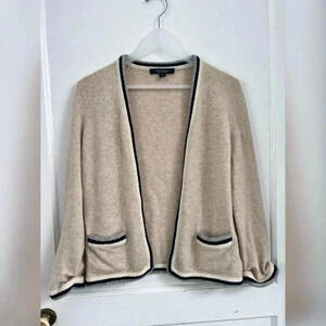 Brooks Brothers Pure Cashmere Open Front Cardigan Size M
